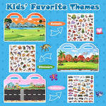 12 Pack Reusable Sticker Book 600+ Stickers